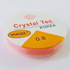 Transparent Stretchy Beading Cord 0.8mm - Neon Yellow