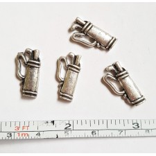 Pewter Golf Club Bag Charms 17x8mm 5pcs