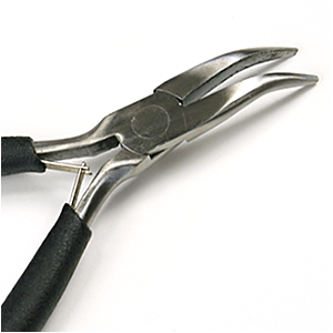 4 ½" Bent Chain Nose Pliers (Black Handle)