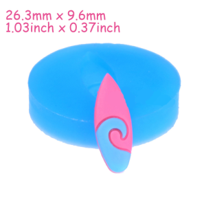 Surf Board Silicone Flexible Push Mold for Resin Polymer Clay wax