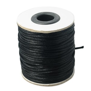 Nylon String Cord, Black, 2mm, about 50yards/roll