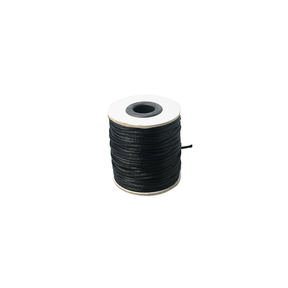 Nylon Stringing Cord, Black, 2mm, about 50yards/roll