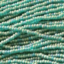 Preciosa Czech Seed Beads Matte 11/0 - Transparent AB Teal (Full Hank)