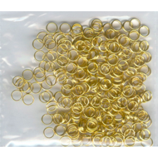 Gold Plated Jump Rings Split Key-Rings 10mm 5g Vial