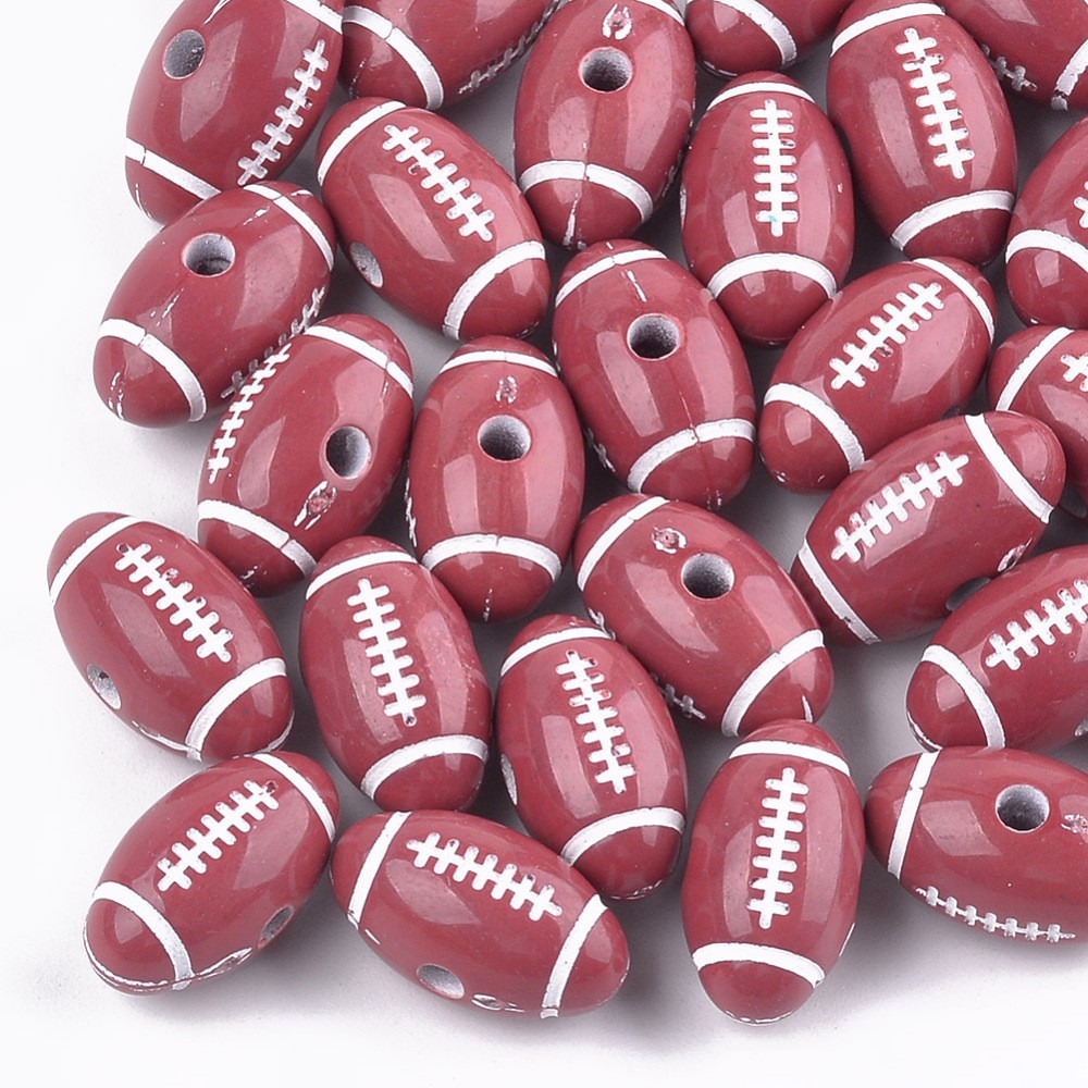 Football Beads Pack of 144 Bag