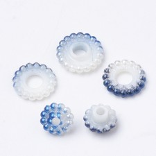 20pc Bumpy Blue Berry Acrylic Beads, 12mm, Hole: 1mm