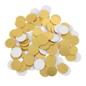 10pc 20mm Round Acrylic Mirror in Gold