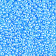 Preciosa Czech Seed Beads Matte 10/0 - Transparent Aqua AB (25g Bag)