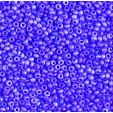 Preciosa Czech Seed Beads Matte 10/0 - Transparent Capri Blue AB (25g Bag)