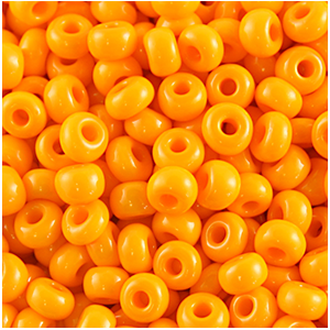 Preciosa Czech Seed Beads 15/0 - Opaque Lt. Orange - (10g Bag)