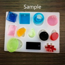 Multiple Pendant Shapes in One Silicone Flexible Push Molds, Resin Casting, For UV Resin, Epoxy Resin Jewelry Making
