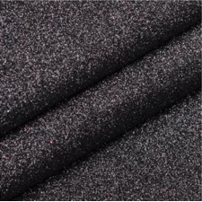 8x6" Glitter Vinyl Pleather/Faux Leather Backing Fabric Material - Black