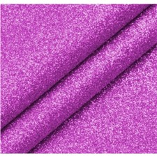 Glitter Vinyl Backing Fabric Material 15cm x 15cm (6"x6")  - Purple