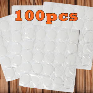 100pcs 1" Round Clear Epoxy Dome Stickers