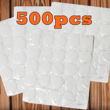 500pcs 1" Round Clear Epoxy Dome Stickers, DIY Cabs