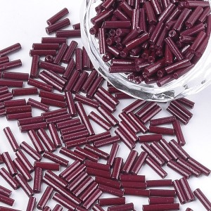 Glass Bugle Beads: 6mm Coconut Brown 20g