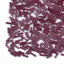 Glass Bugle Beads: 6mm Coconut Brown 20g