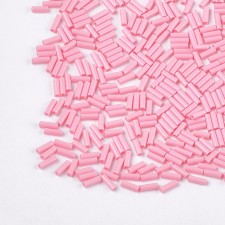 Glass Bugle Beads: 6mm Pearl Pink 20g