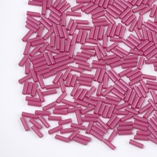 Glass Bugle Beads: 6mm Med Violet 20g