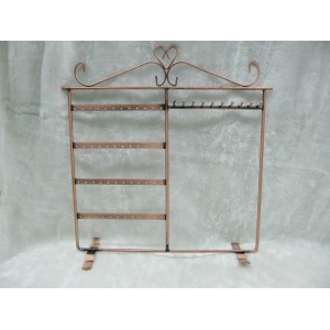 Ant. Copper Earring Stand (28 pair) (WxDxH ~18.5x10x37.5cm)