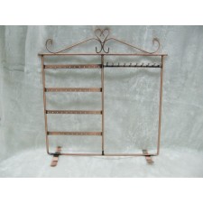Ant. Copper Earring and Necklace Display Stand