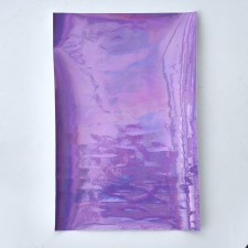 8x6" Holographic Vinyl Backing Fabric Material - Purple