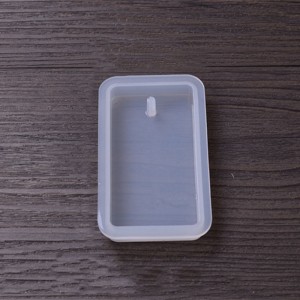 1pc Rectangle Silicone Flexible Push Molds, Resin Casting, For UV Resin, Epoxy Resin Jewelry Making