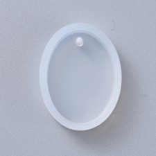 1pc Oval Silicone Flexible Push Molds, Resin Casting, For UV Resin, Epoxy Resin Jewelry Making