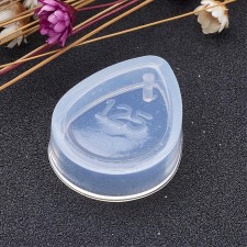 1pc Rectangle Silicone Flexible Push Molds, Resin Casting, For UV Resin, Epoxy Resin Jewelry Making