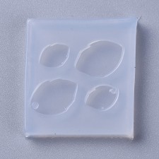 1pc Leaf Shape Silicone Flexible Push Molds, Resin Casting, For UV Resin, Epoxy Resin Jewelry Making