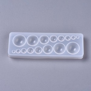 Multiple Round Pendant Shapes in One Silicone Flexible Push Molds, Resin Casting, For UV Resin, Epoxy Resin Jewelry Making