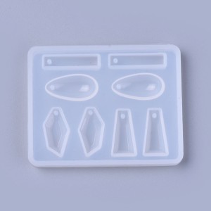 Multiple Pendant Shapes in One Silicone Flexible Push Molds, Resin Casting, For UV Resin, Epoxy Resin Jewelry Making