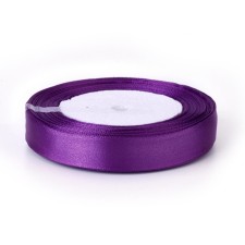 Purple - 1 Roll Single Face Satin Ribbon 5/8"(16mm) wide, 25yards/roll