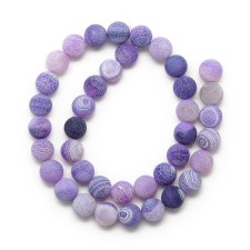 4mm Natural Weathered Agate Gemstone Beads 15" Strand - Orchidd