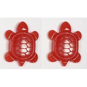 Red Turtle Resin Flatback Cabochon 27x20mm