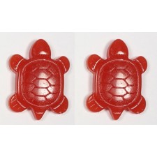 Red Turtle Resin Flatback Cabochon 27x20mm