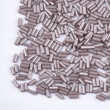 5mm Glass Bugle Beads:  Rosy Brown 20g