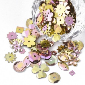 Sequins Mixed Shapes and Sizes Range from 4mm to 12mm