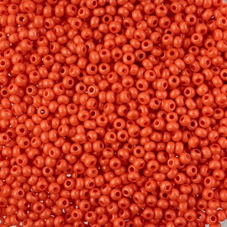 Preciosa Czech Seed Beads 11/0 - Terra Intensive Orange  (25g Bag)
