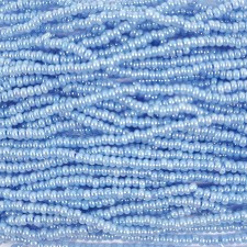 Preciosa Czech Seed Beads Pearlized 11/0 - Blue (Full Hank)