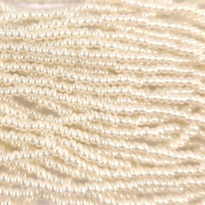 Preciosa Czech Seed Beads Pearlized 11/0 - Off White (Full Hank)