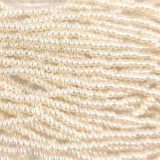 Preciosa Czech Seed Beads Pearlized 11/0 - Off White (Full Hank)