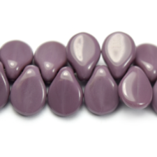 Preciosa Czech Glass Pip Beads 5x7mm Opaque Purple Strand 40pcs