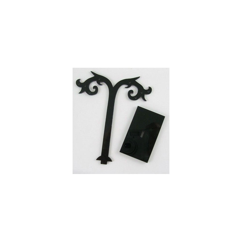 Acrylic Earring Display Stands In Black 3pc Set 
