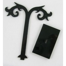 Acrylic Earring Display Stands In Black 3pc Set 