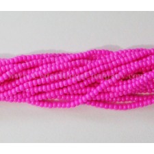 Preciosa Czech Seed Beads Opaque 11/0 Hank - Chalk Fuchsia