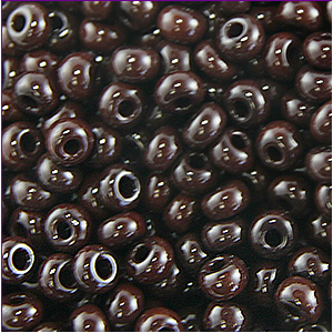 Preciosa Czech Seed Beads 10/0 - Opaque Brown - (25g Bag)