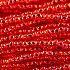 Preciosa Czech Seed Beads Silverlined hank 11/0 - Light Red