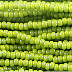 Preciosa Czech Seed Beads Opaque 11/0 - Light Green Olive (Full Hank)