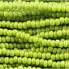 Preciosa Czech Seed Beads Opaque 11/0 - Light Green Olive (Full Hank)